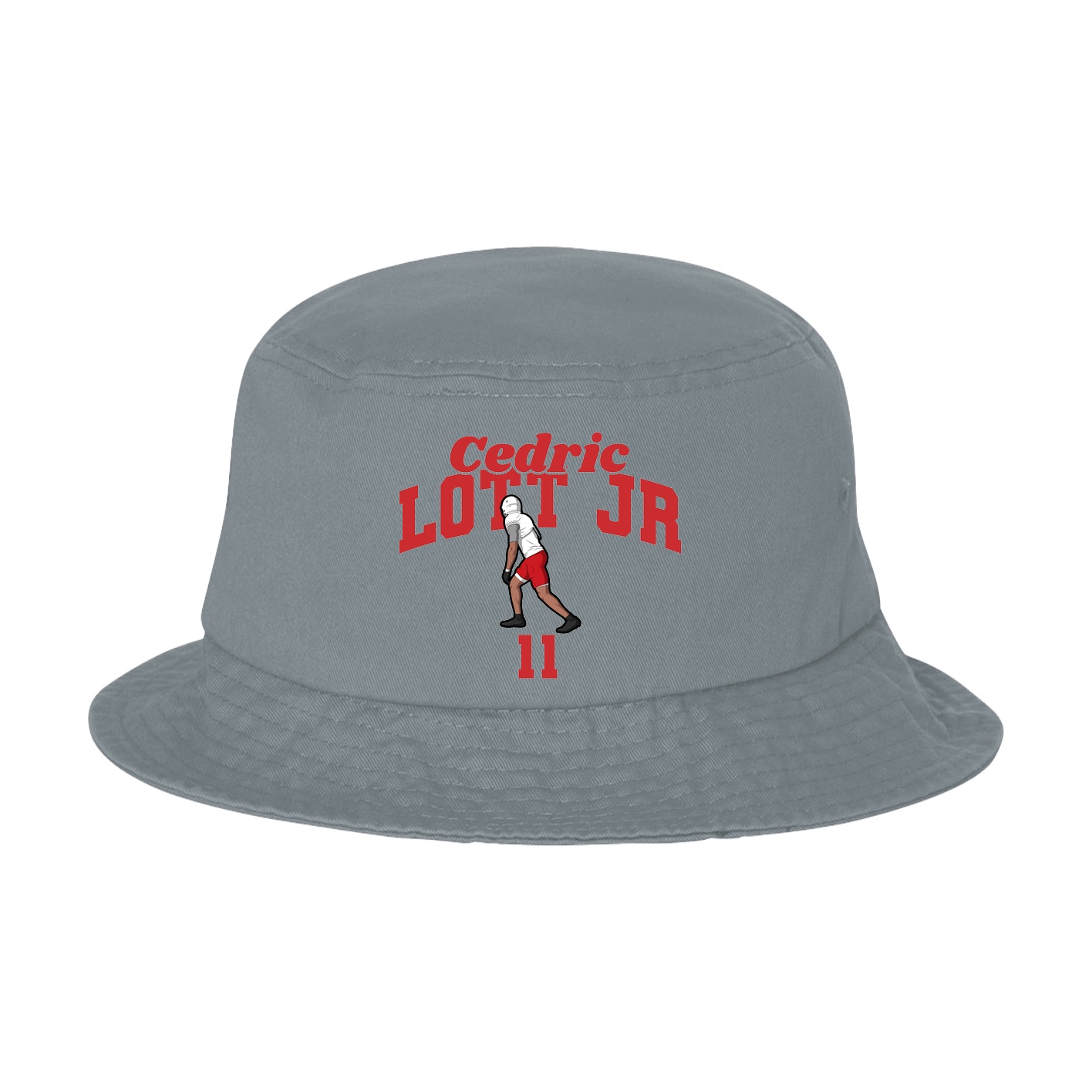 Bucket Cap — Signature Arch in Grey