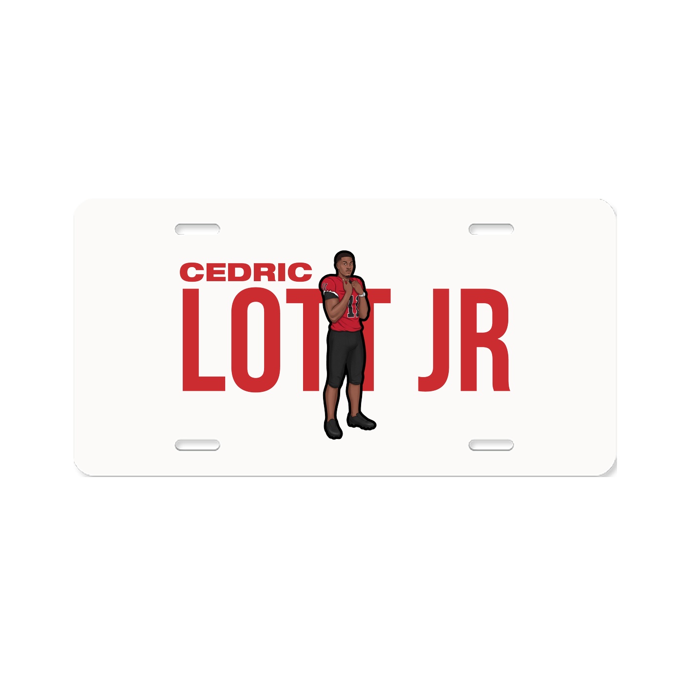 License Plate — Player Name in Classic