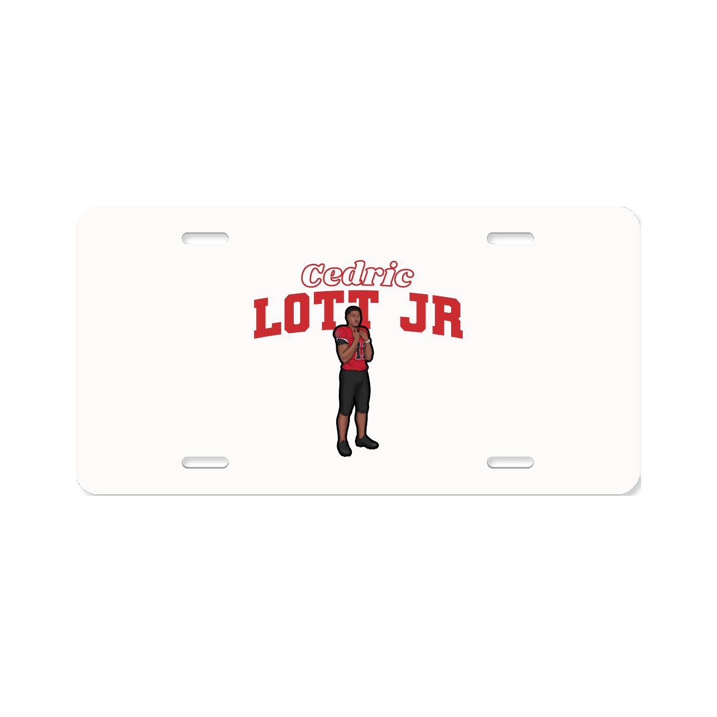 License Plate — Name Arch in Classic