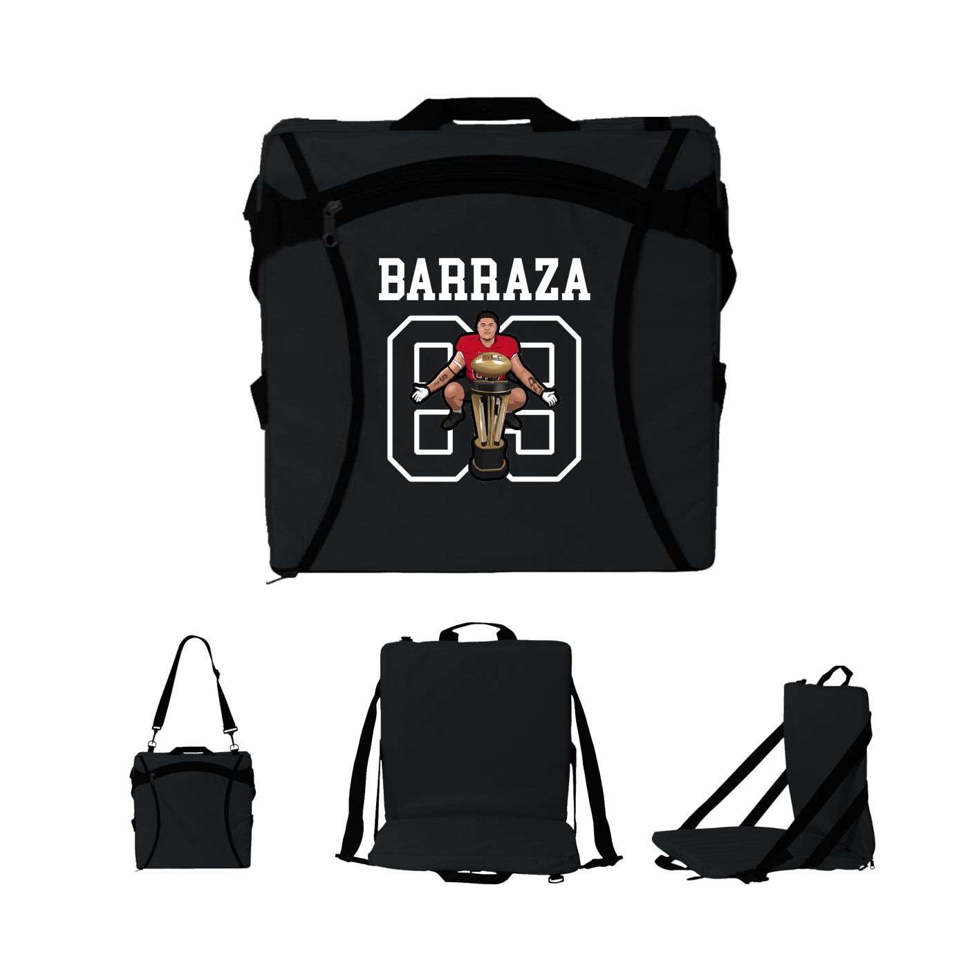 Folding Stadium Seat — Shirsey in Black