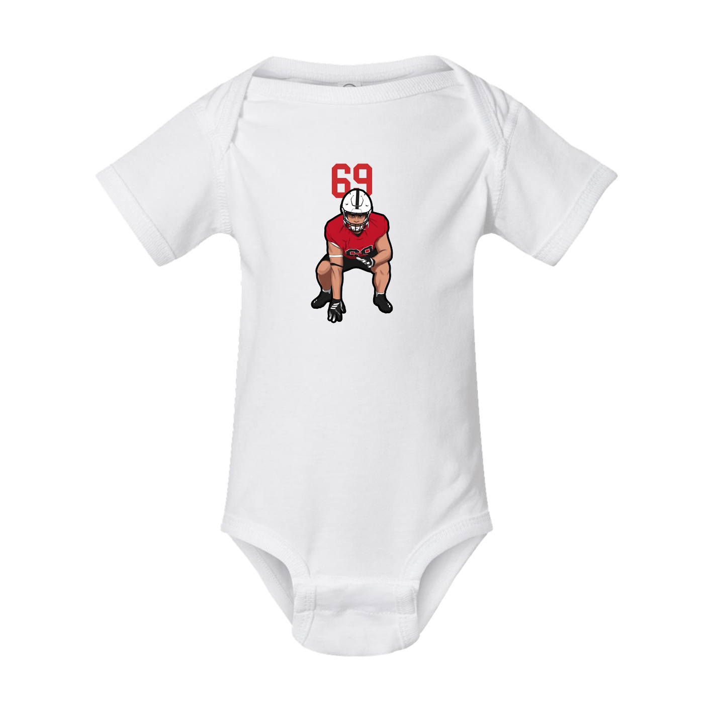 Baby Onesie — Number Top in White