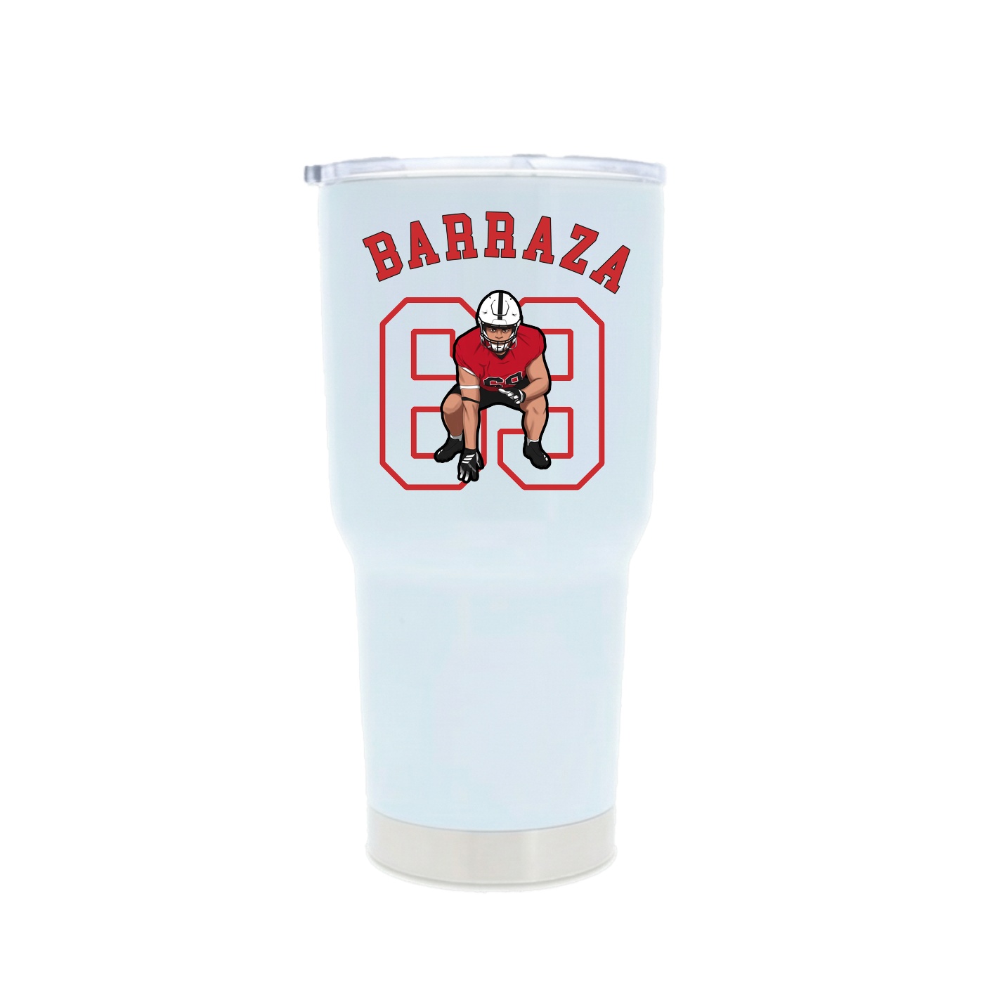 30oz Stainless Steel Tumbler — Shirsey Arch in White