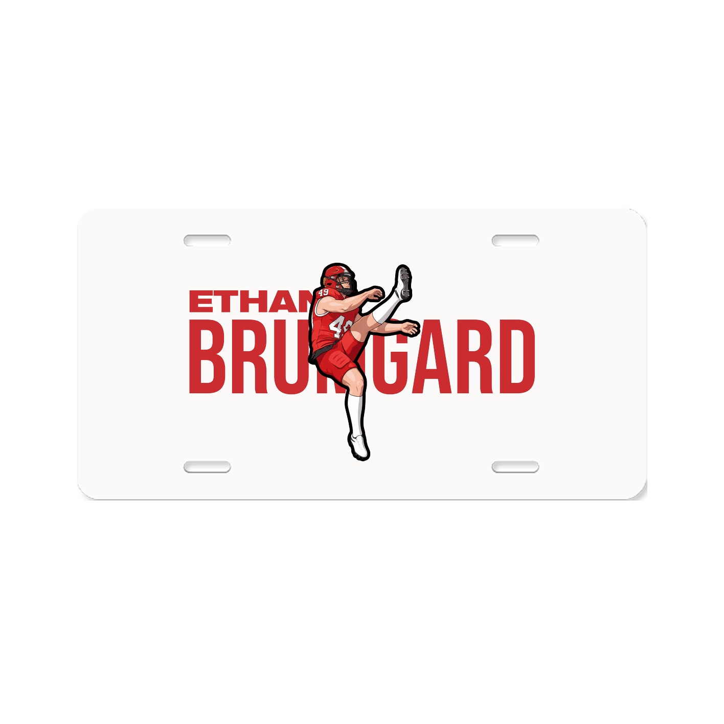 License Plate — Player Name in Classic