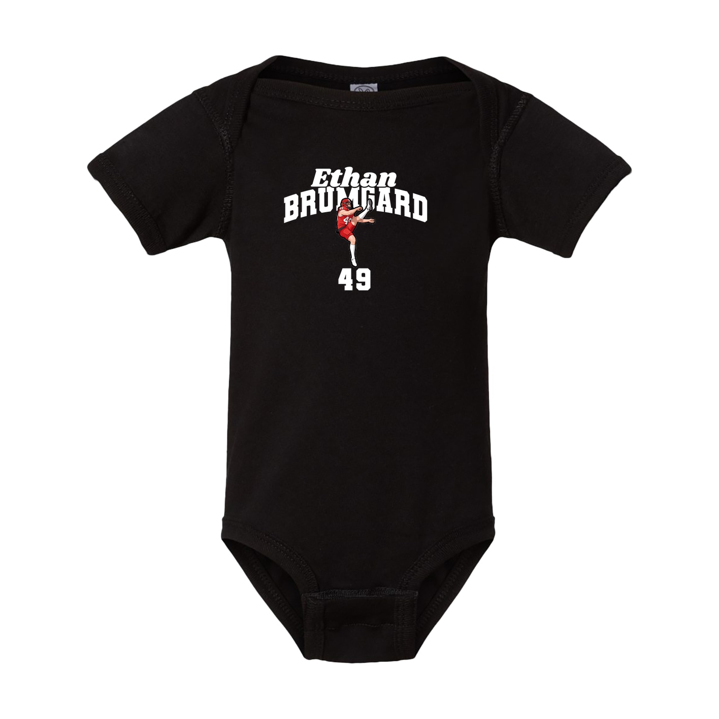 Baby Onesie — Signature Arch in Black