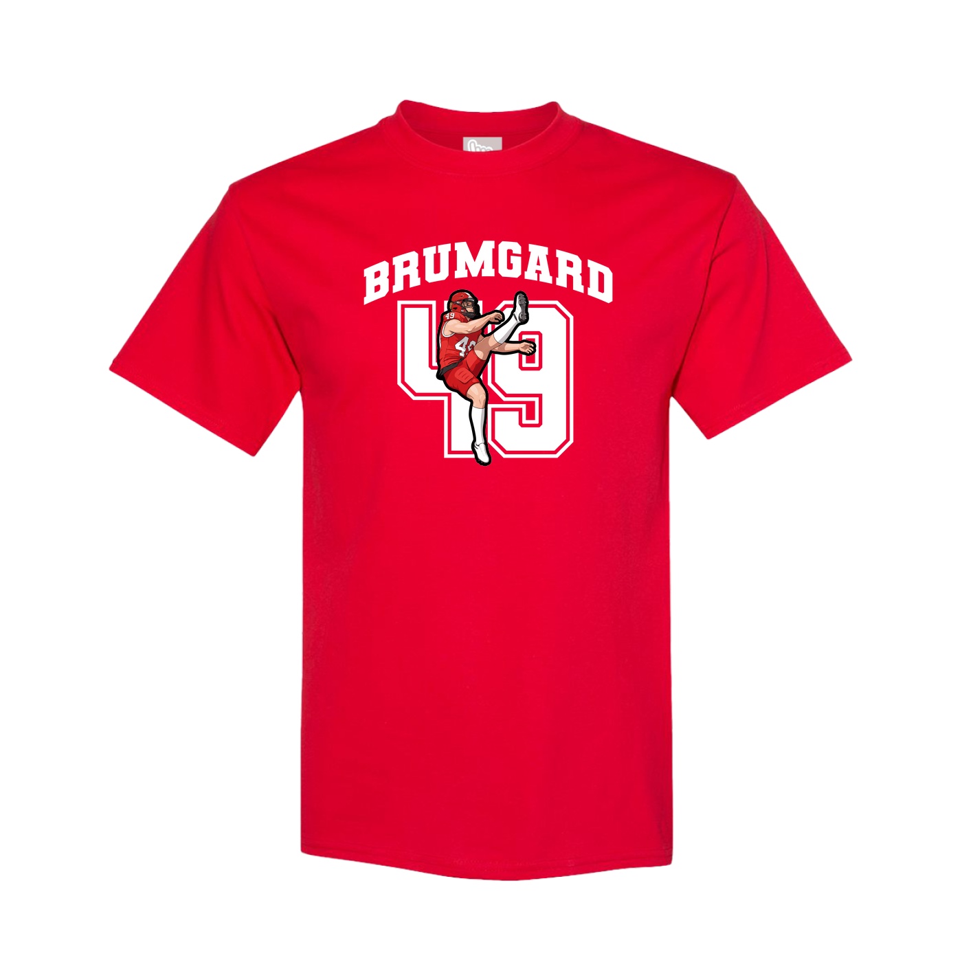 Youth Tee — Number in Red