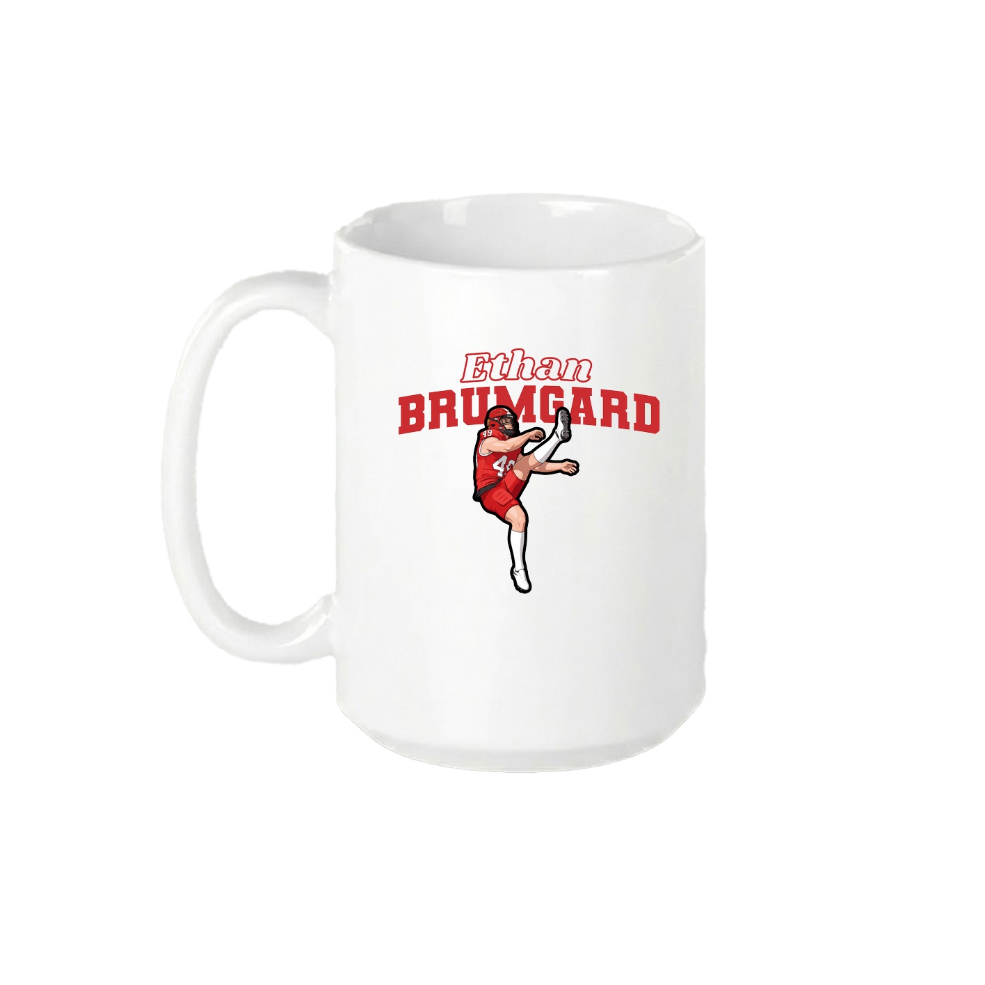15oz Coffee Mug — Name Arch in White