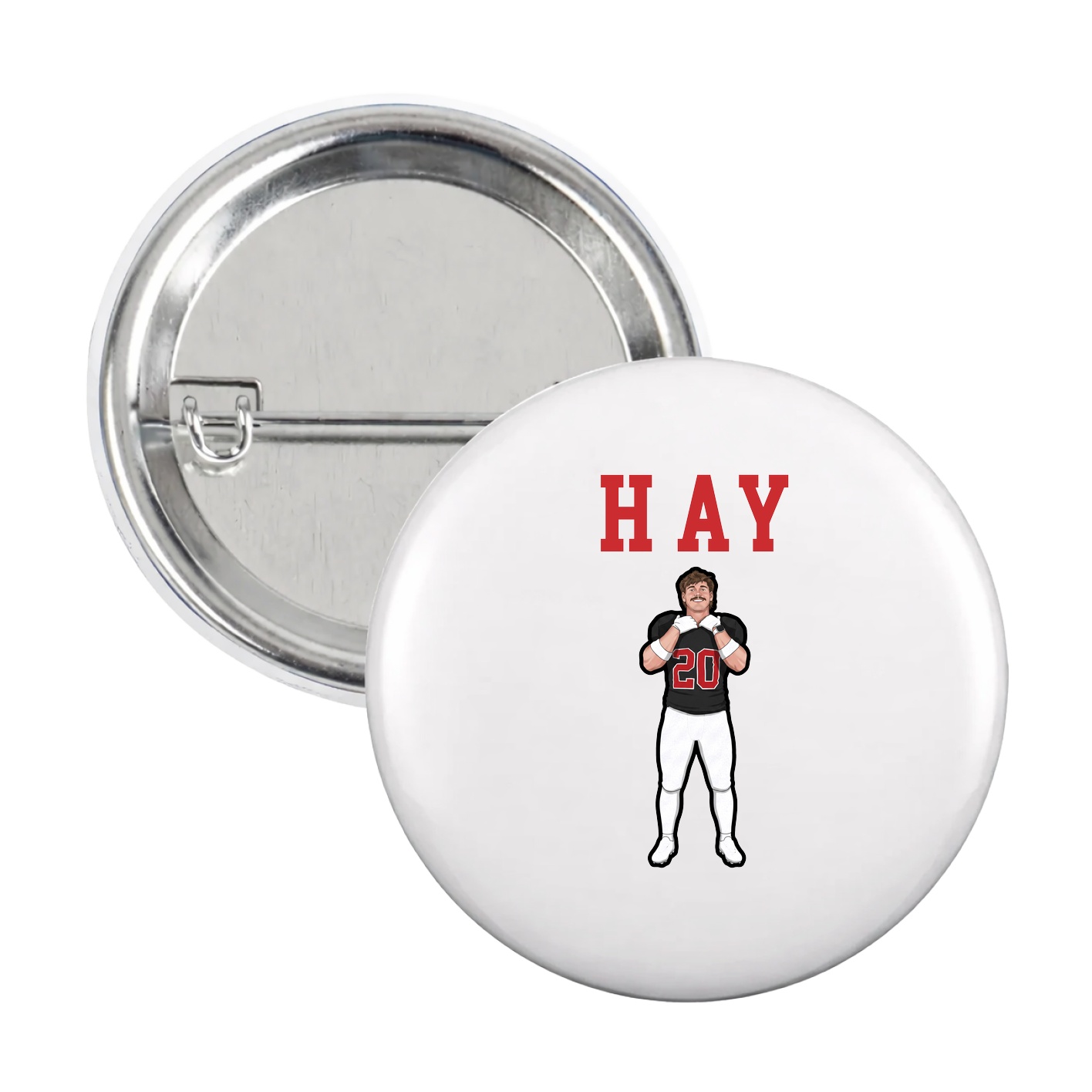 Game Day Button — Shirsey in White