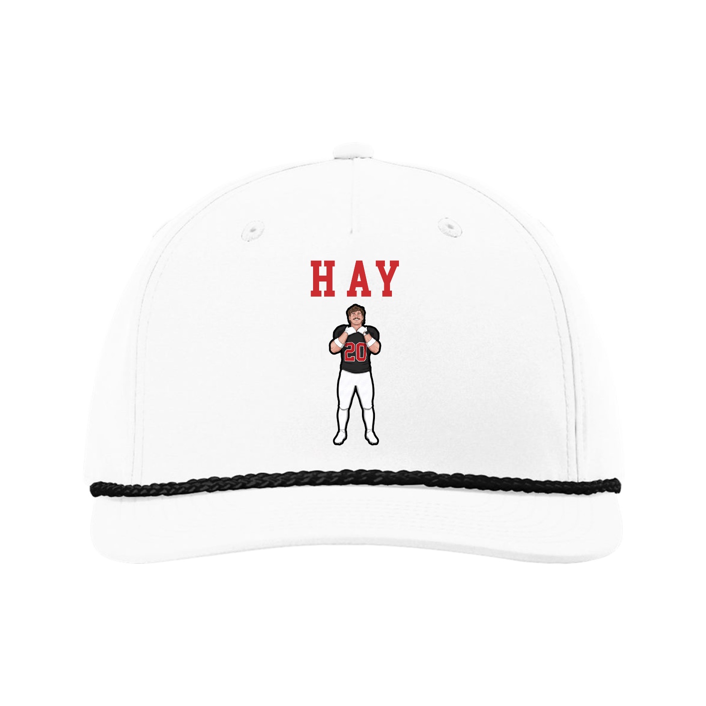 Five-Panel Classic Rope Cap — Shirsey in White
