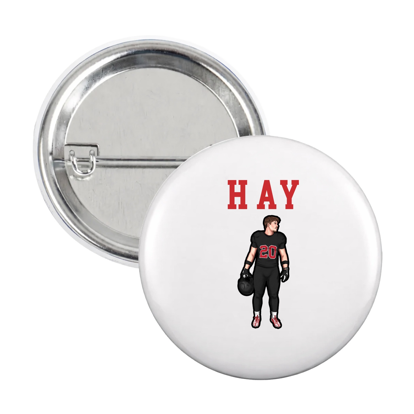 Game Day Button — Shirsey in White