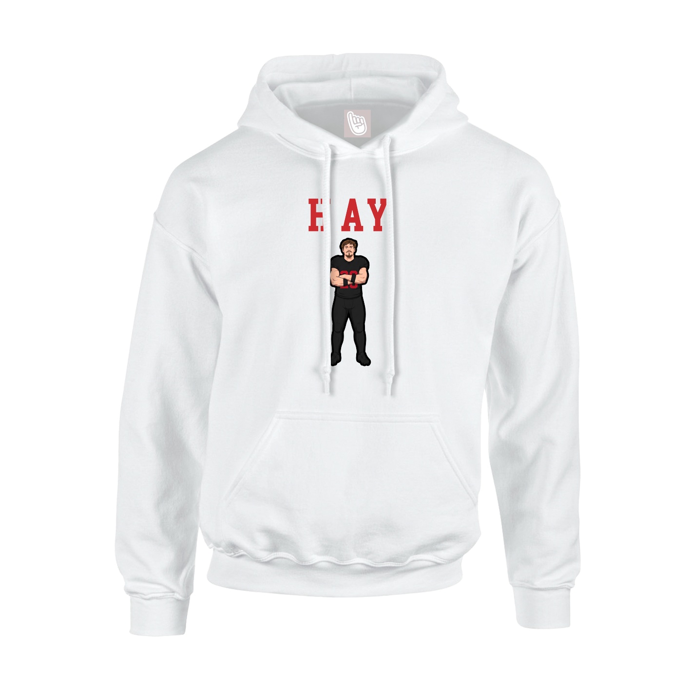 Hoodie — Shirsey in White