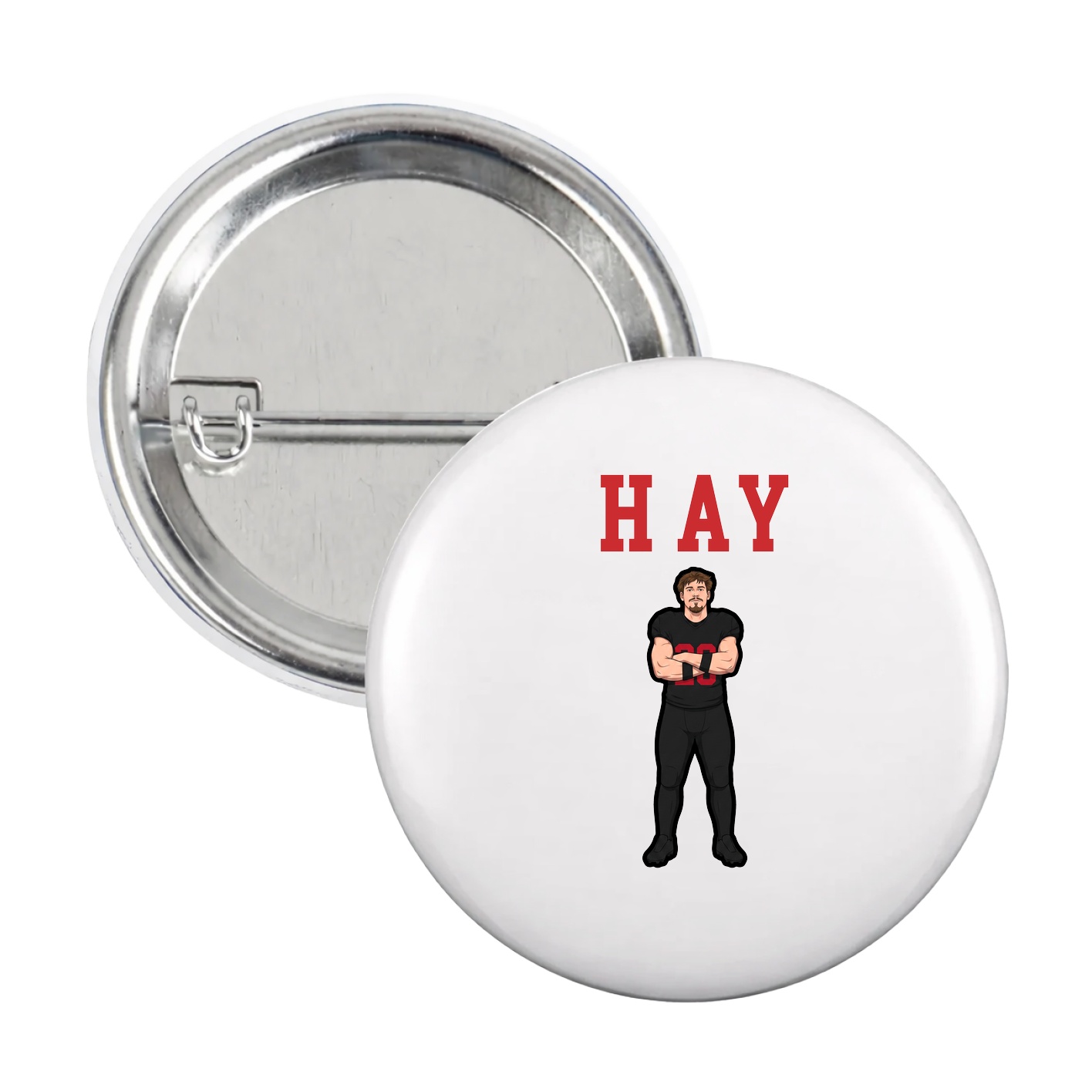 Game Day Button — Shirsey in White