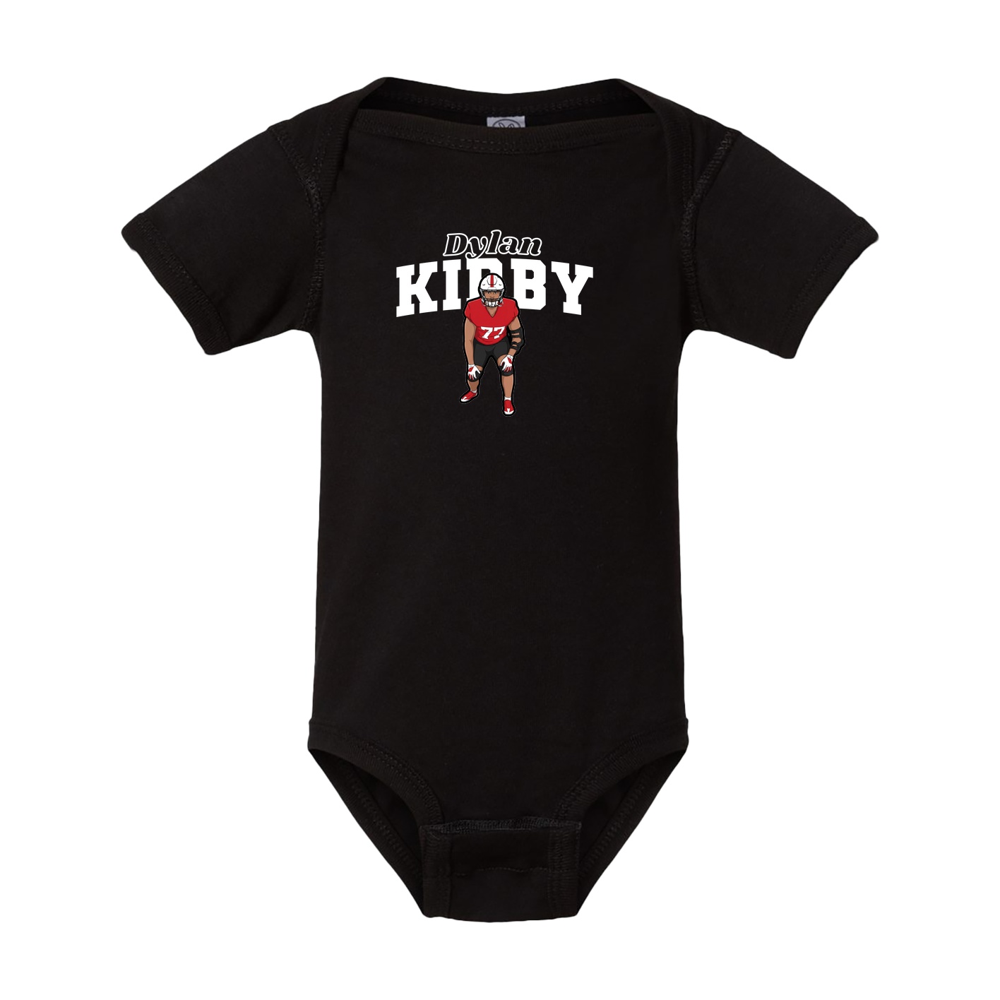 Baby Onesie — Name Arch in Black