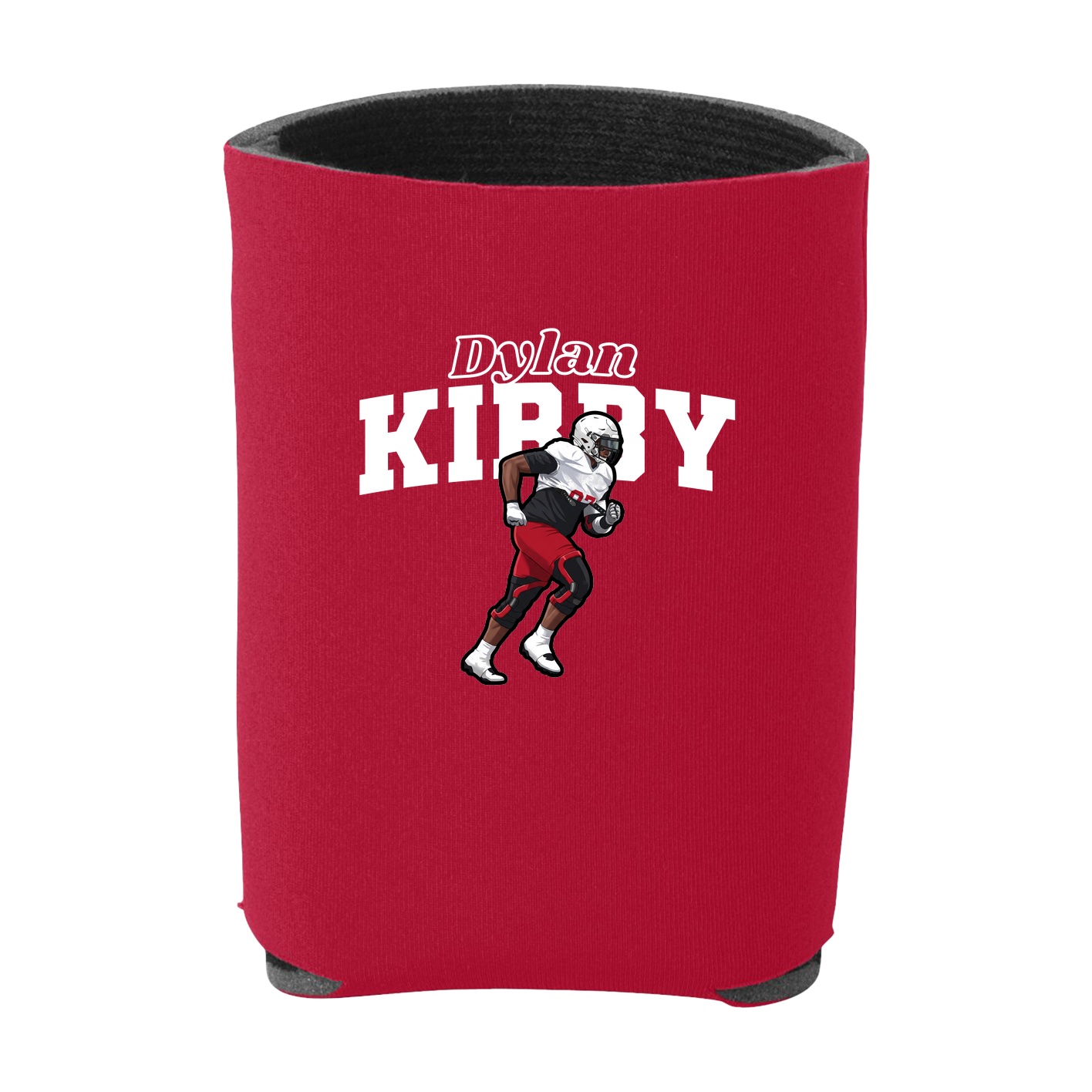 Can Holder — Name Arch in Red