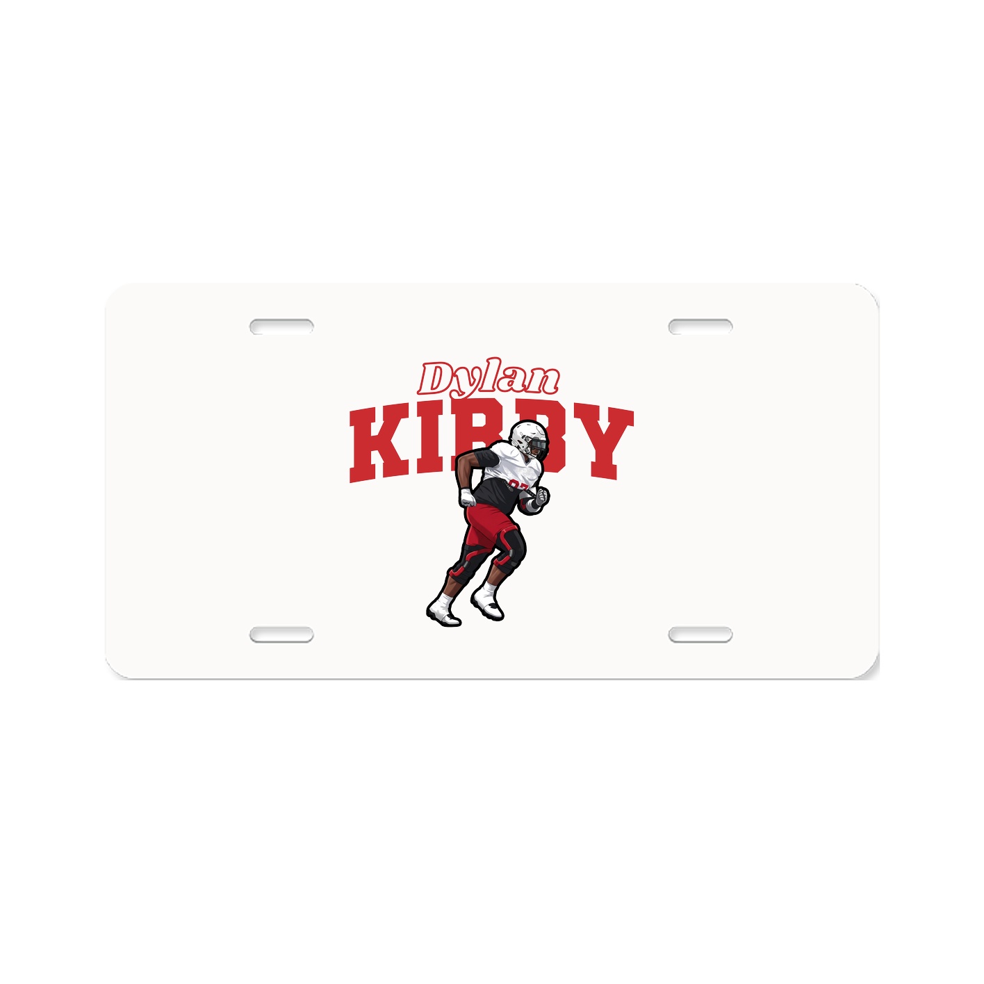 License Plate — Name Arch in Classic