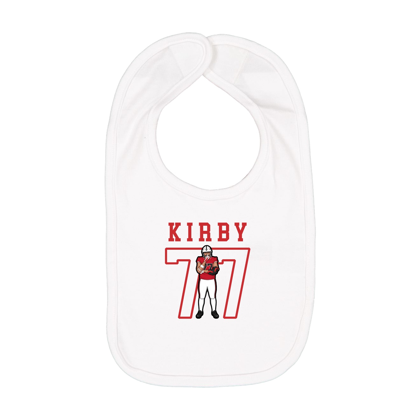 Infant Bib — Shirsey in White