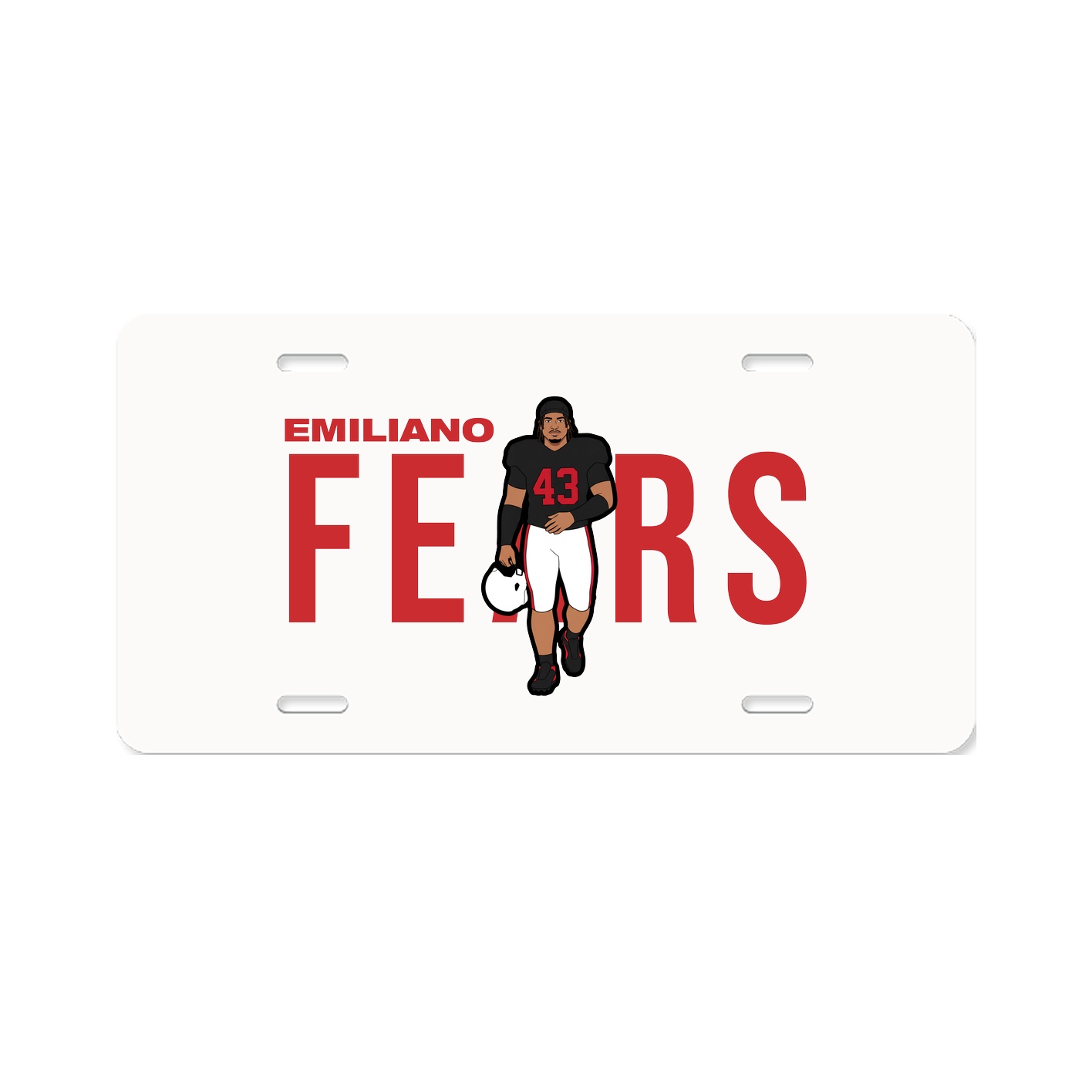 License Plate — Player Name in Classic