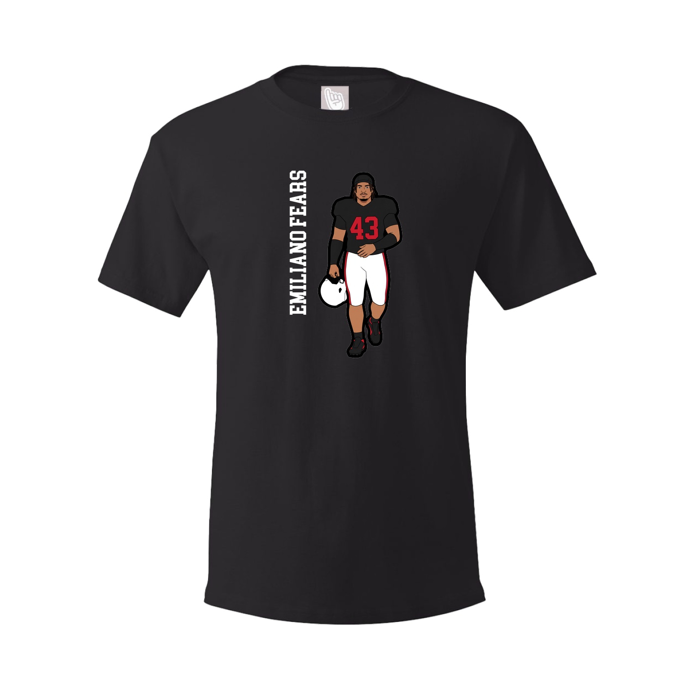 Tee — Name Vertical in Black