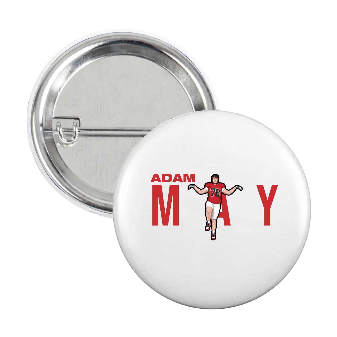 Game Day Button — Player Name in White