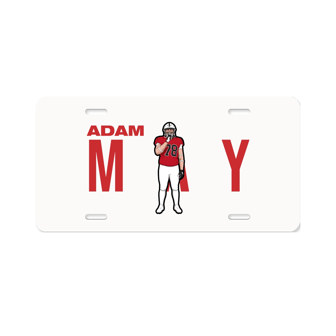 License Plate — Player Name in Classic