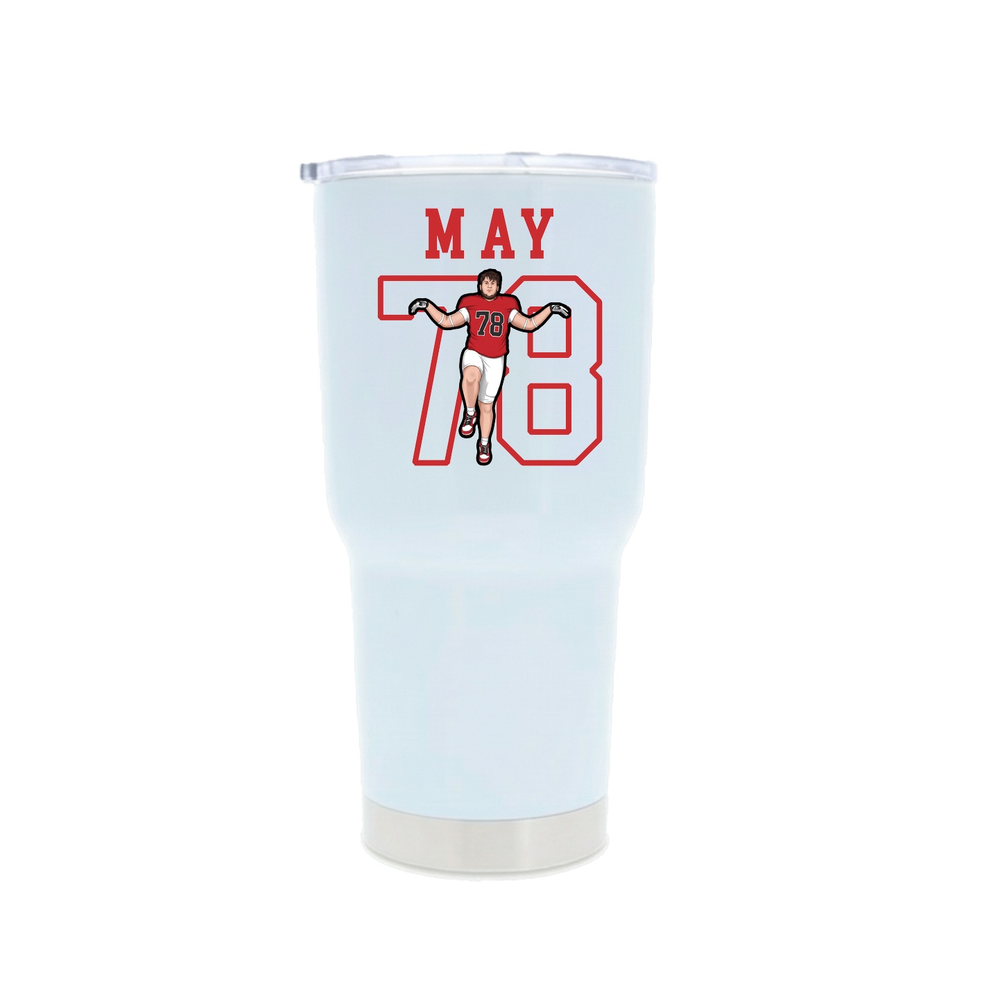 30oz Stainless Steel Tumbler — Shirsey in White