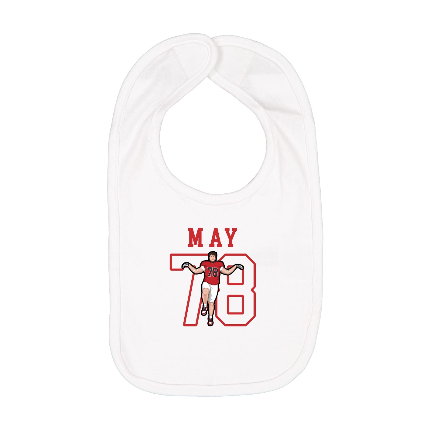 Infant Bib — Shirsey in White