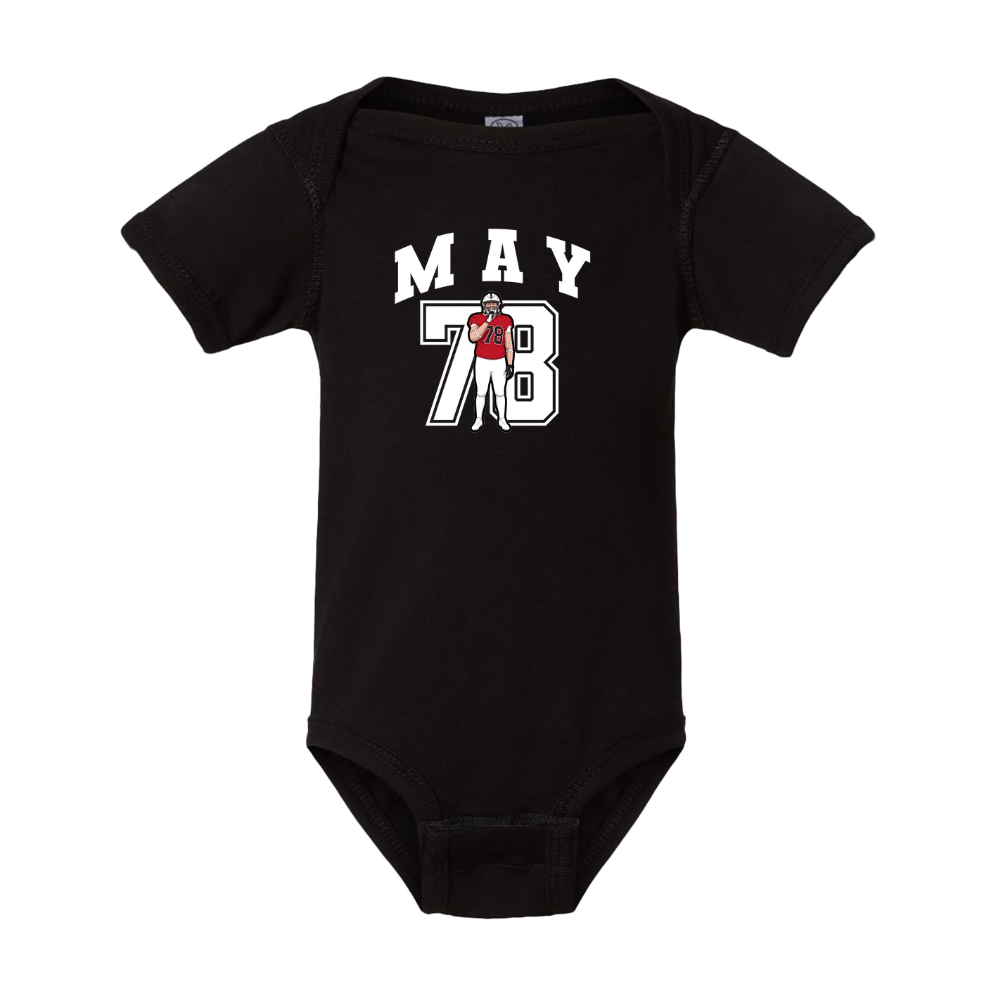 Baby Onesie — Number in Black