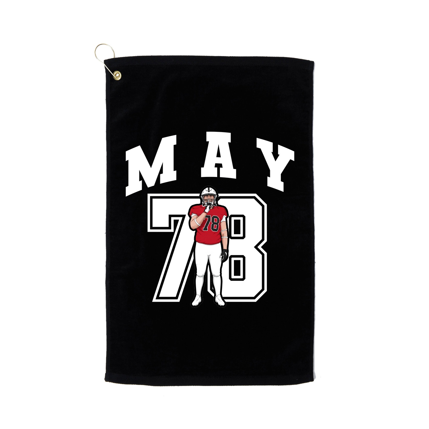 Golf Towel — Number in Black