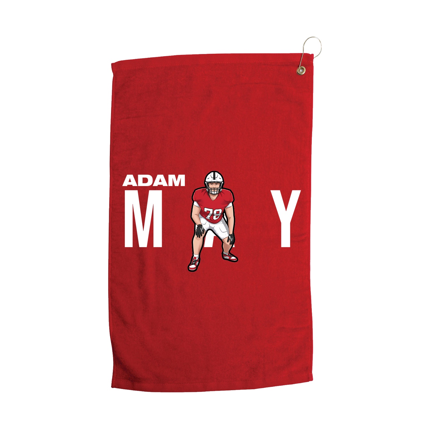 Golf Towel — Player Name in Red