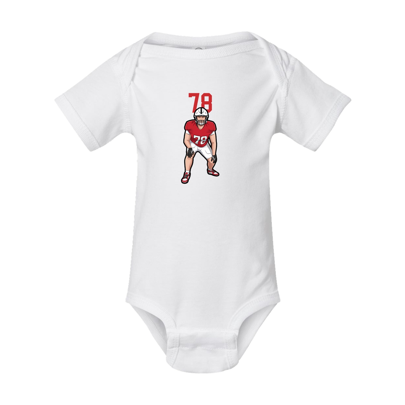 Baby Onesie — Number Top in White
