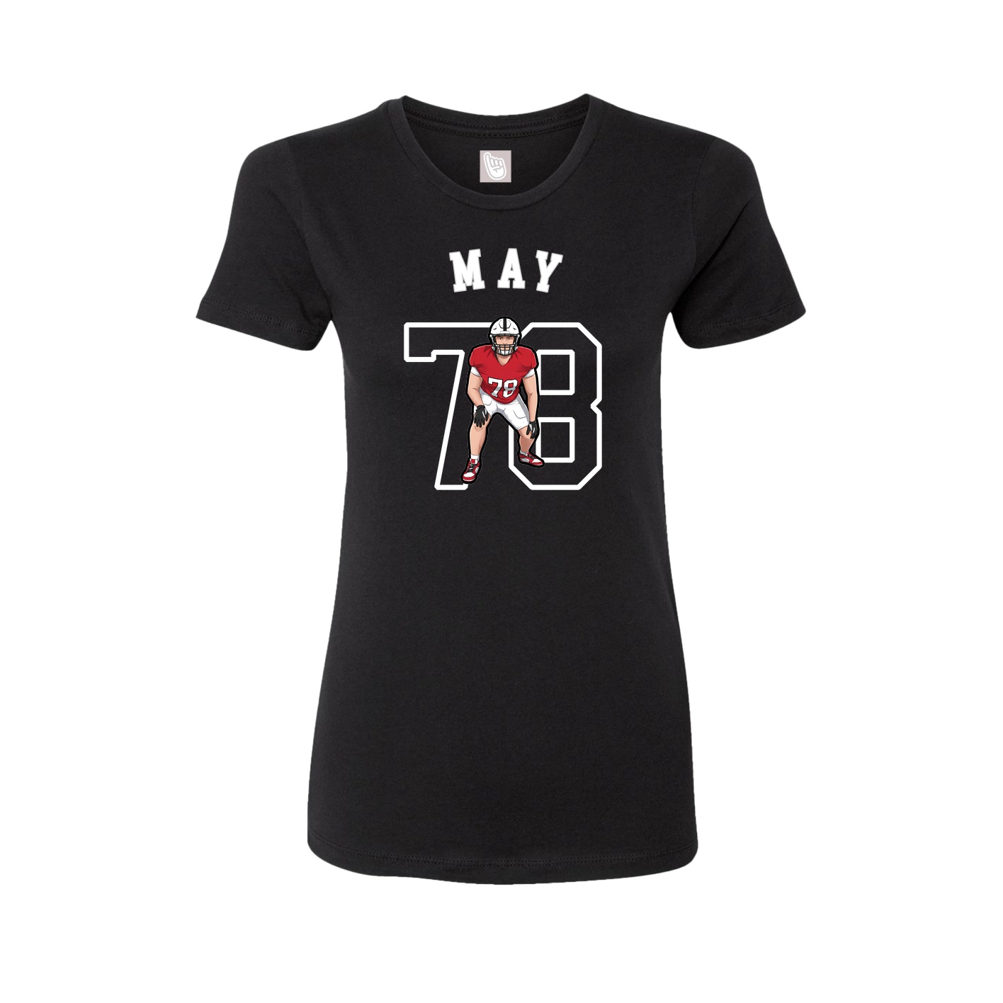 Fitted Women's Tee — Shirsey Arch in Black