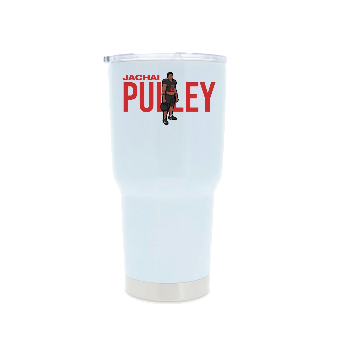 30oz Stainless Steel Tumbler — Player Name in White
