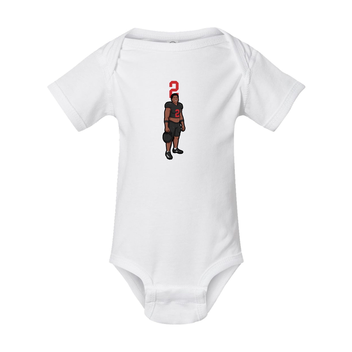 Baby Onesie — Number Top in White