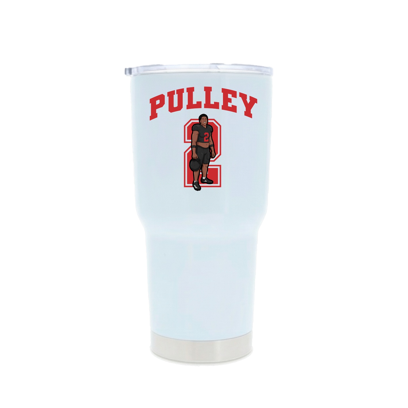30oz Stainless Steel Tumbler — Number in White