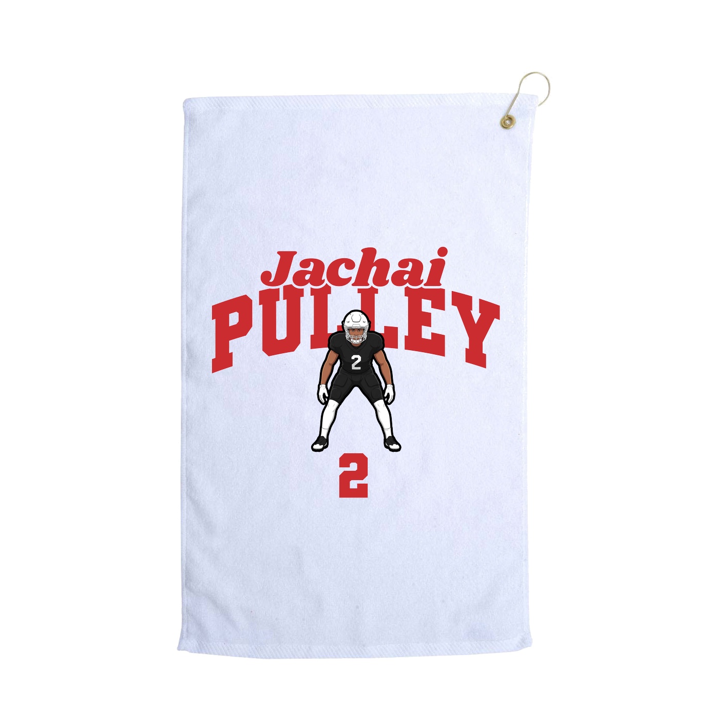 Golf Towel — Signature Arch in White