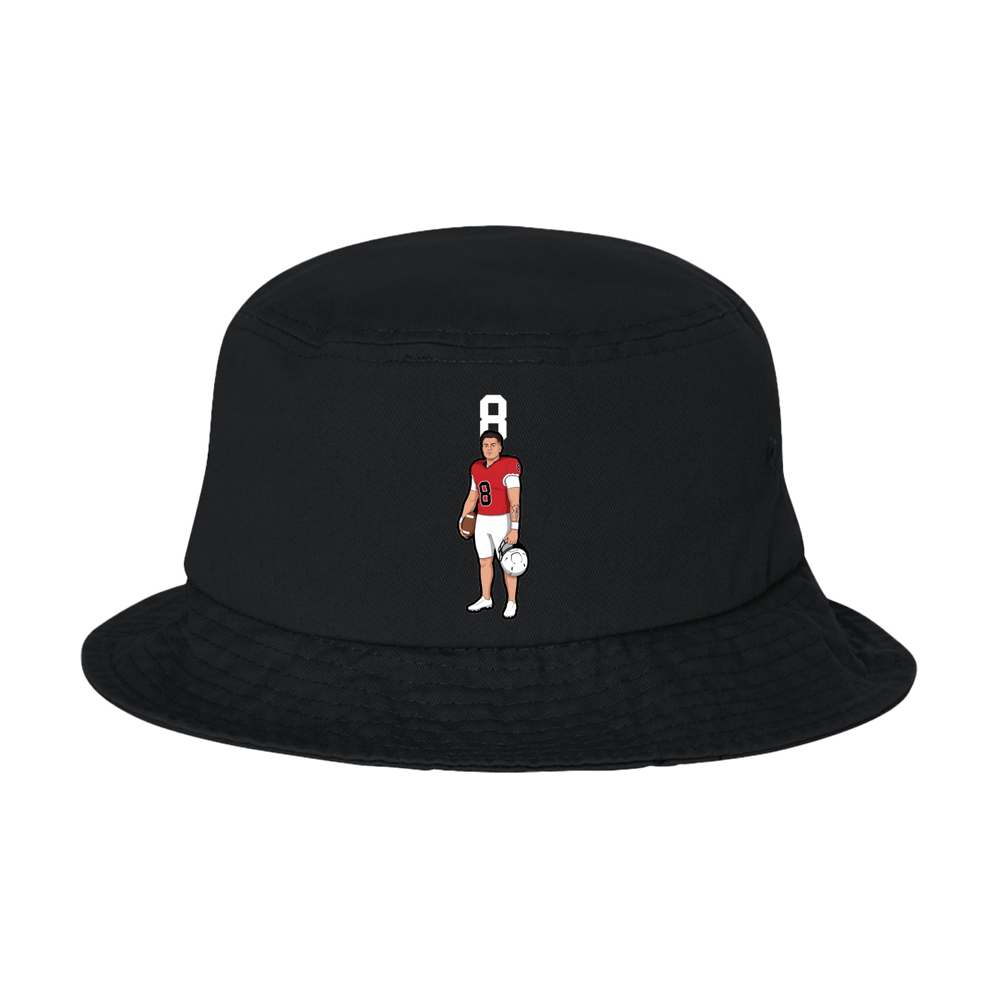 Bucket Cap — Number Top in Black