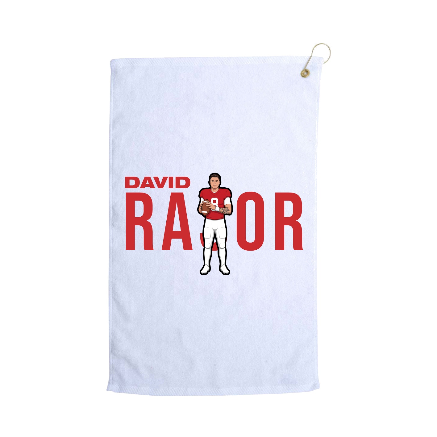 Golf Towel — Player Name in White