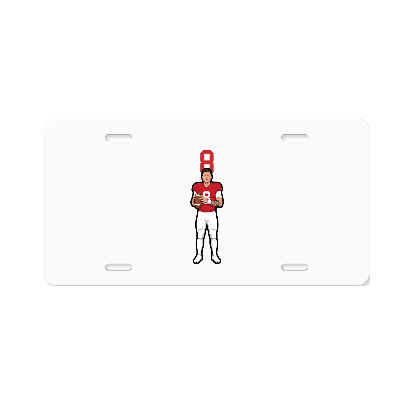 License Plate — Number Top in Classic