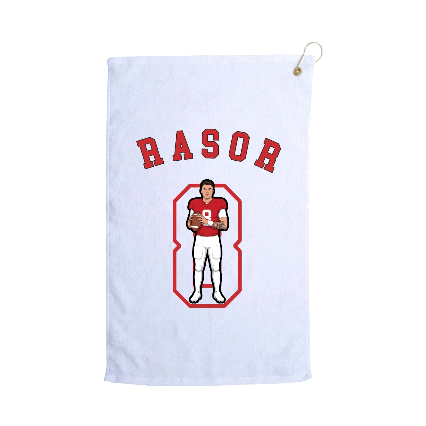 Golf Towel — Shirsey Arch in White