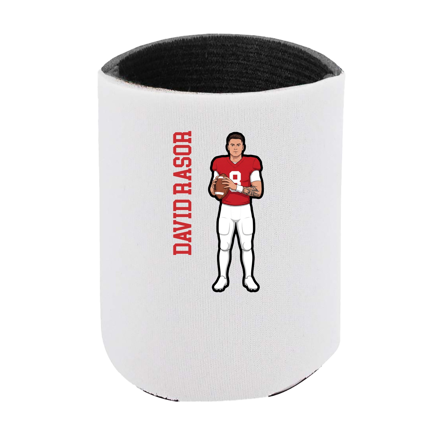 Can Holder — Name Vertical in White