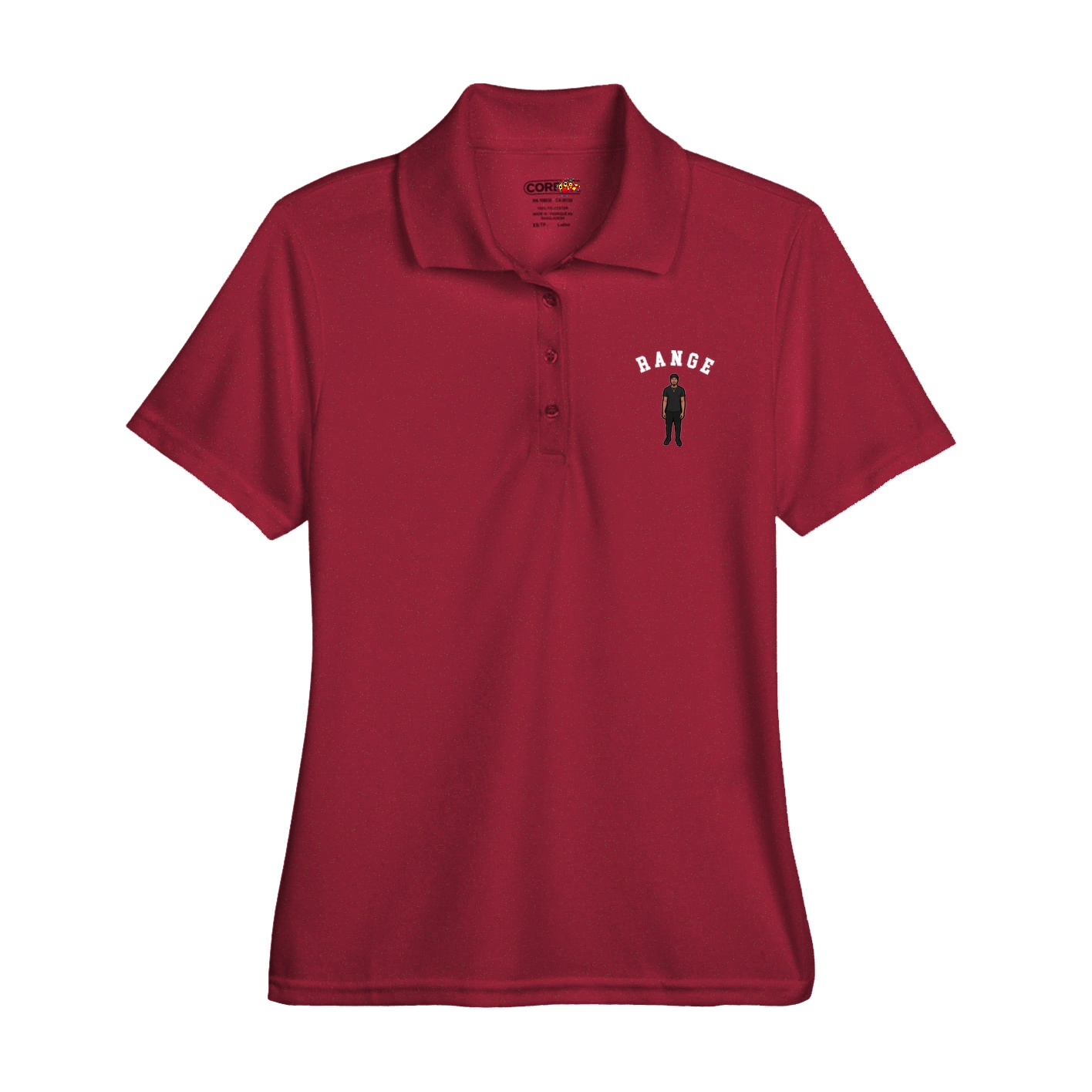 Womens Performance Polo — Shirsey Arch in Red