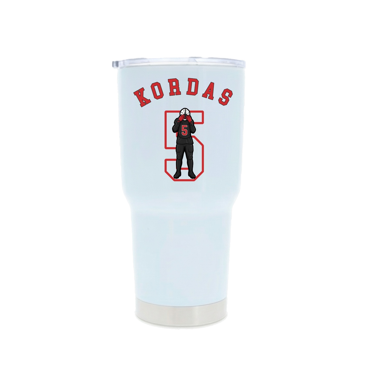 30oz Stainless Steel Tumbler — Shirsey Arch in White