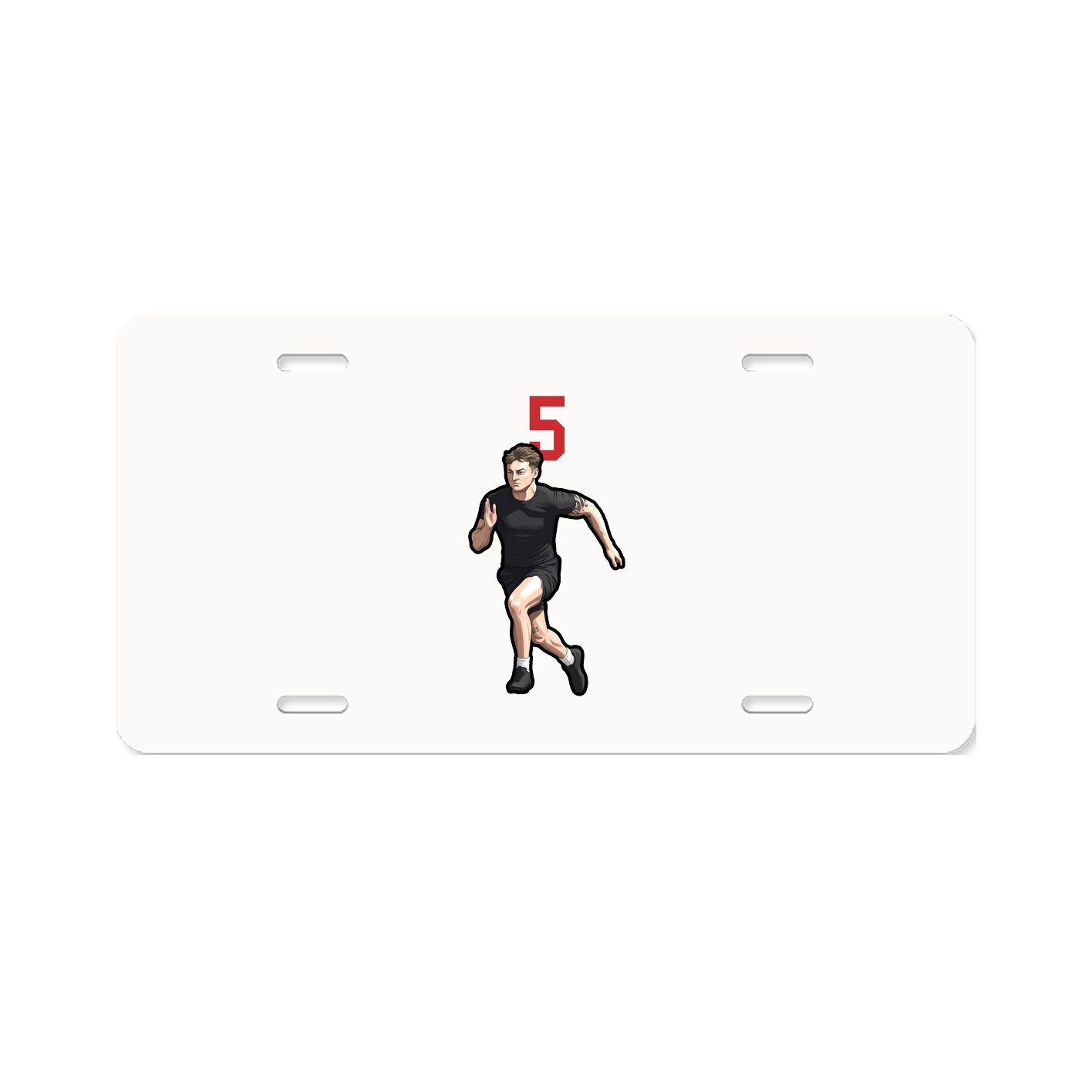 License Plate — Number Top in Classic