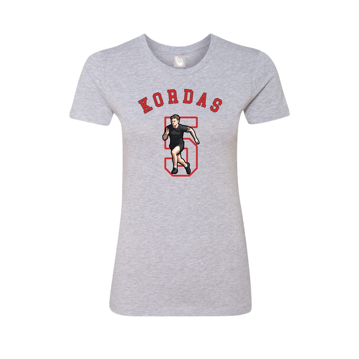 Fitted Women's Tee — Shirsey Arch in Grey