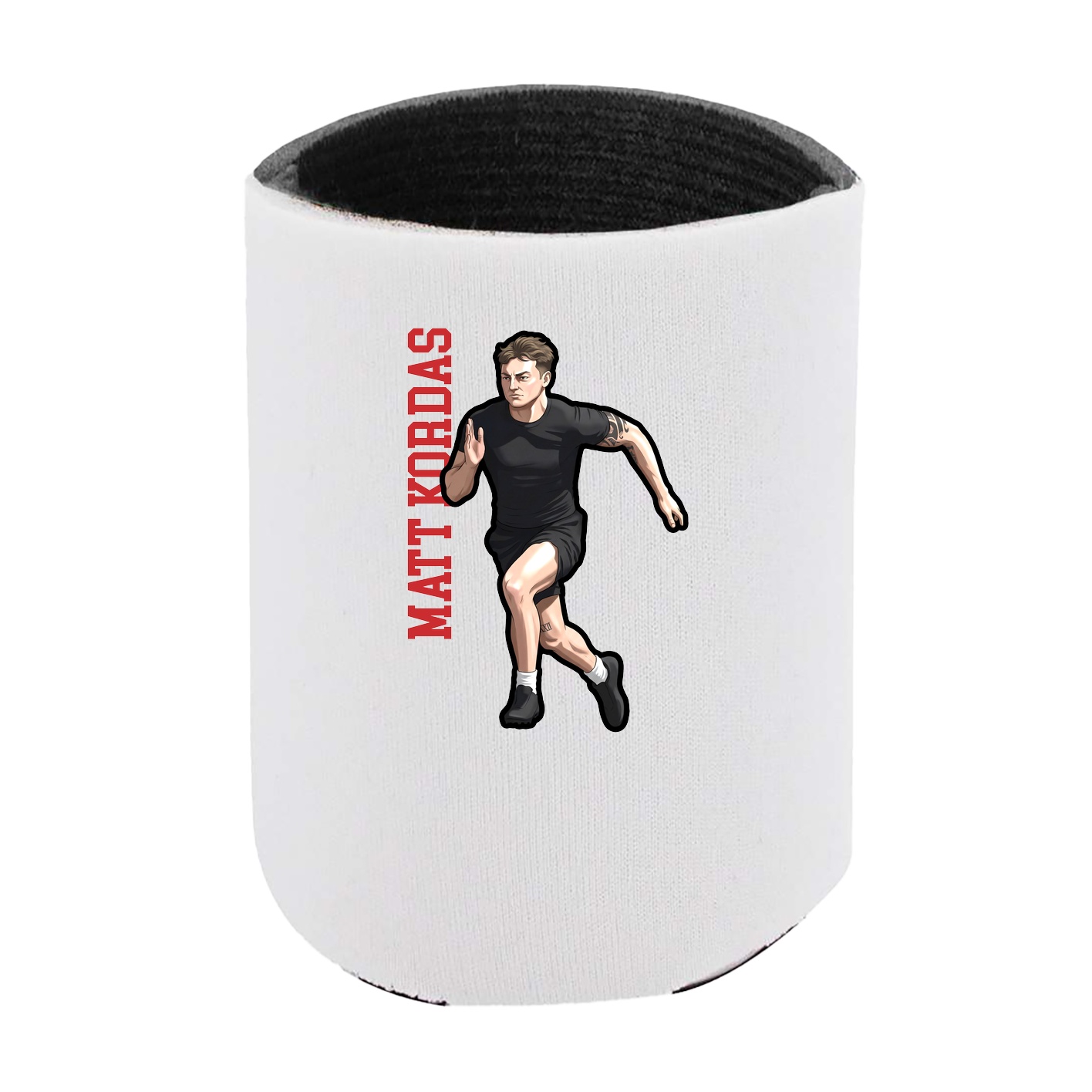 Can Holder — Name Vertical in White