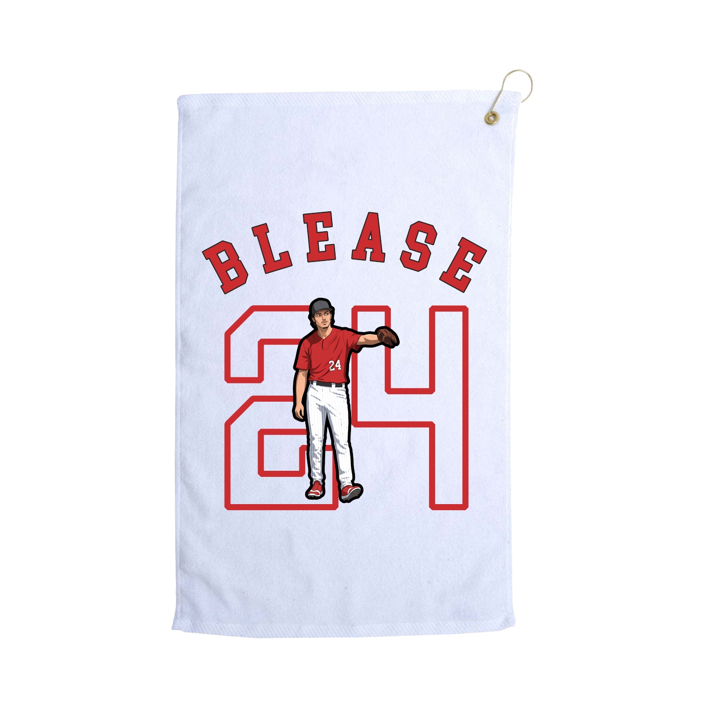 Golf Towel — Shirsey Arch in White