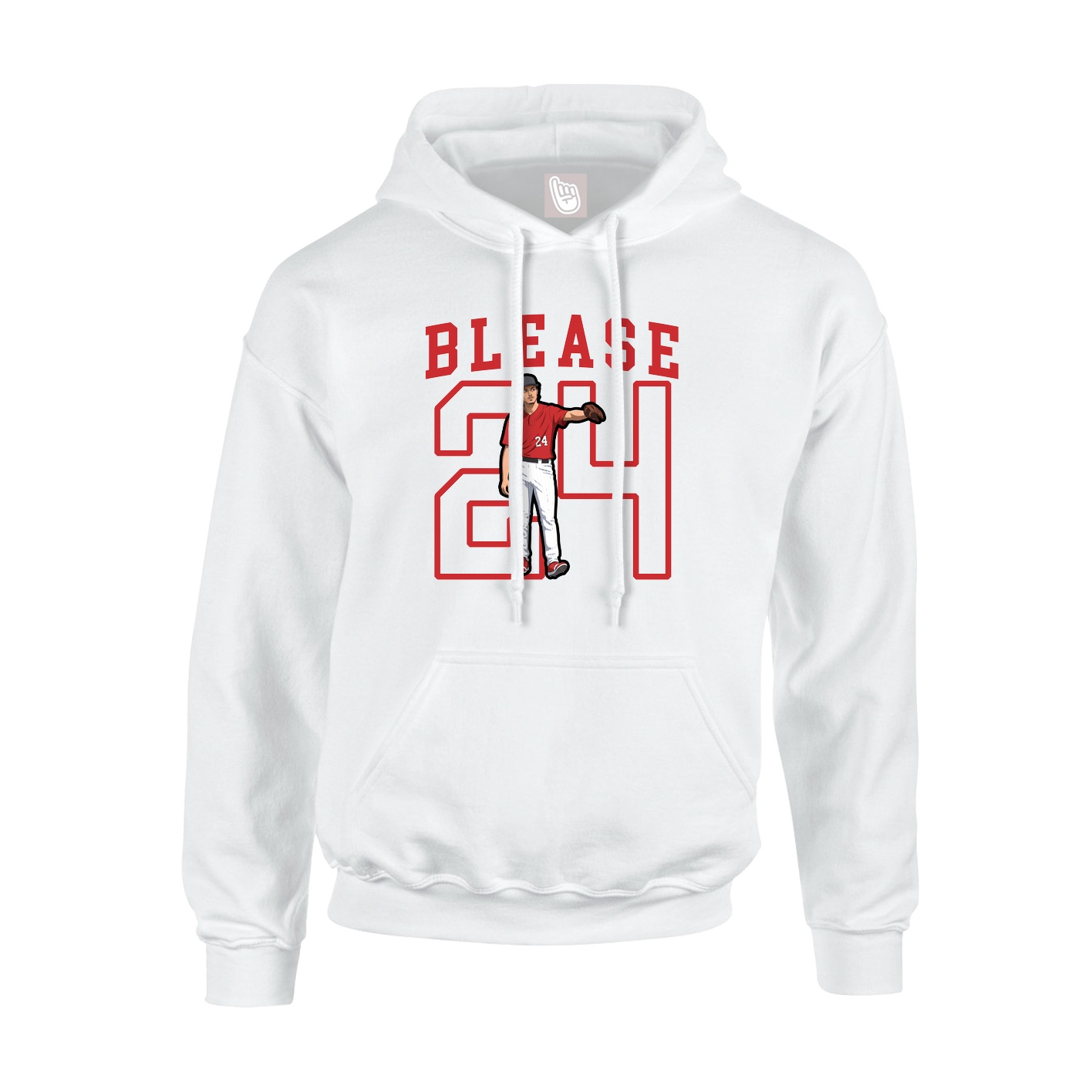 Hoodie — Shirsey in White
