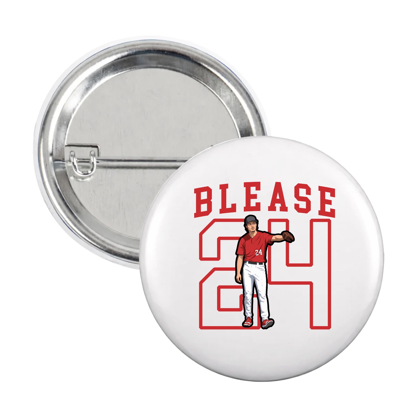 Game Day Button — Shirsey in White