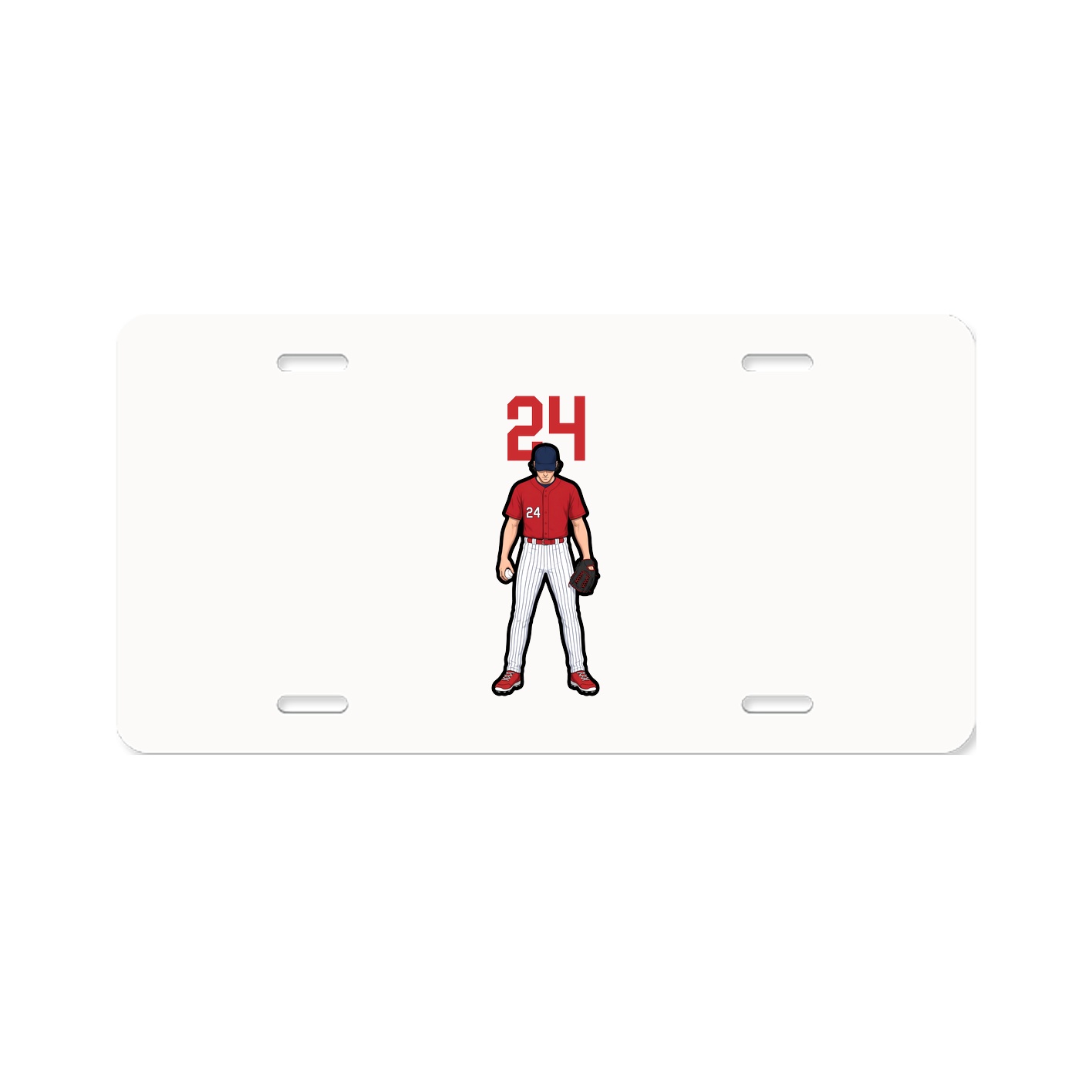 License Plate — Number Top in Classic