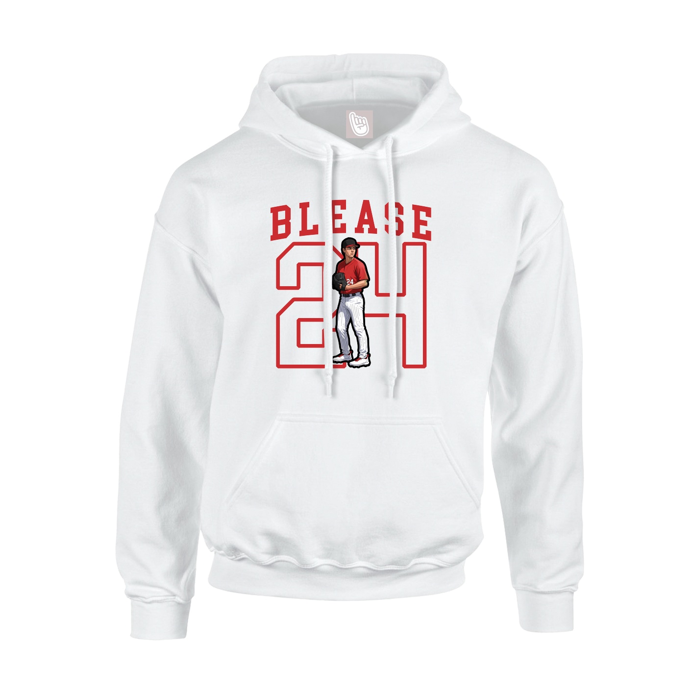 Hoodie — Shirsey in White