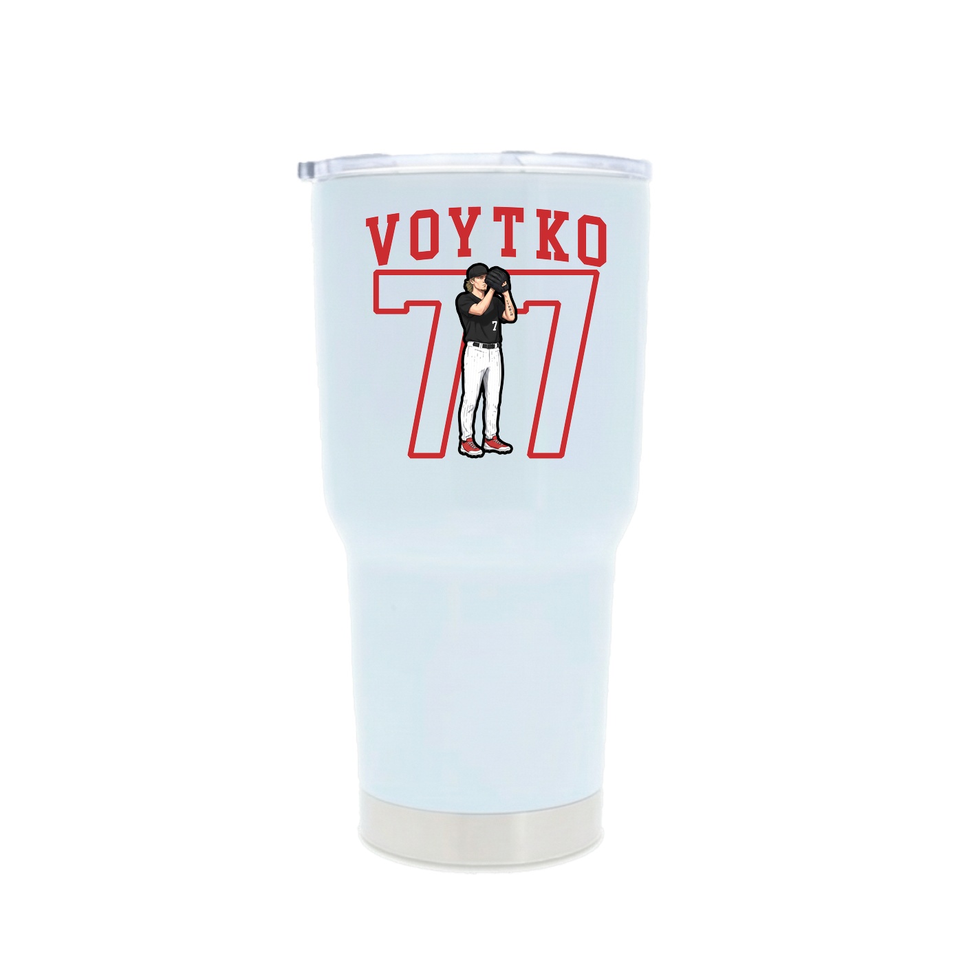 30oz Stainless Steel Tumbler — Shirsey in White